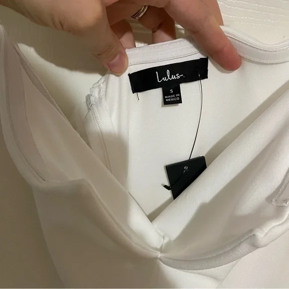 Lulus NWT Power of Love White Strapless Wide Leg Jumpsuit Small - Picture 10 of 12